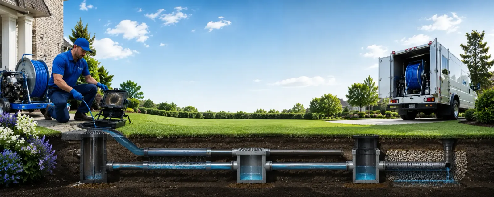 Outdoor drain cleaning information for Roscommon, MI